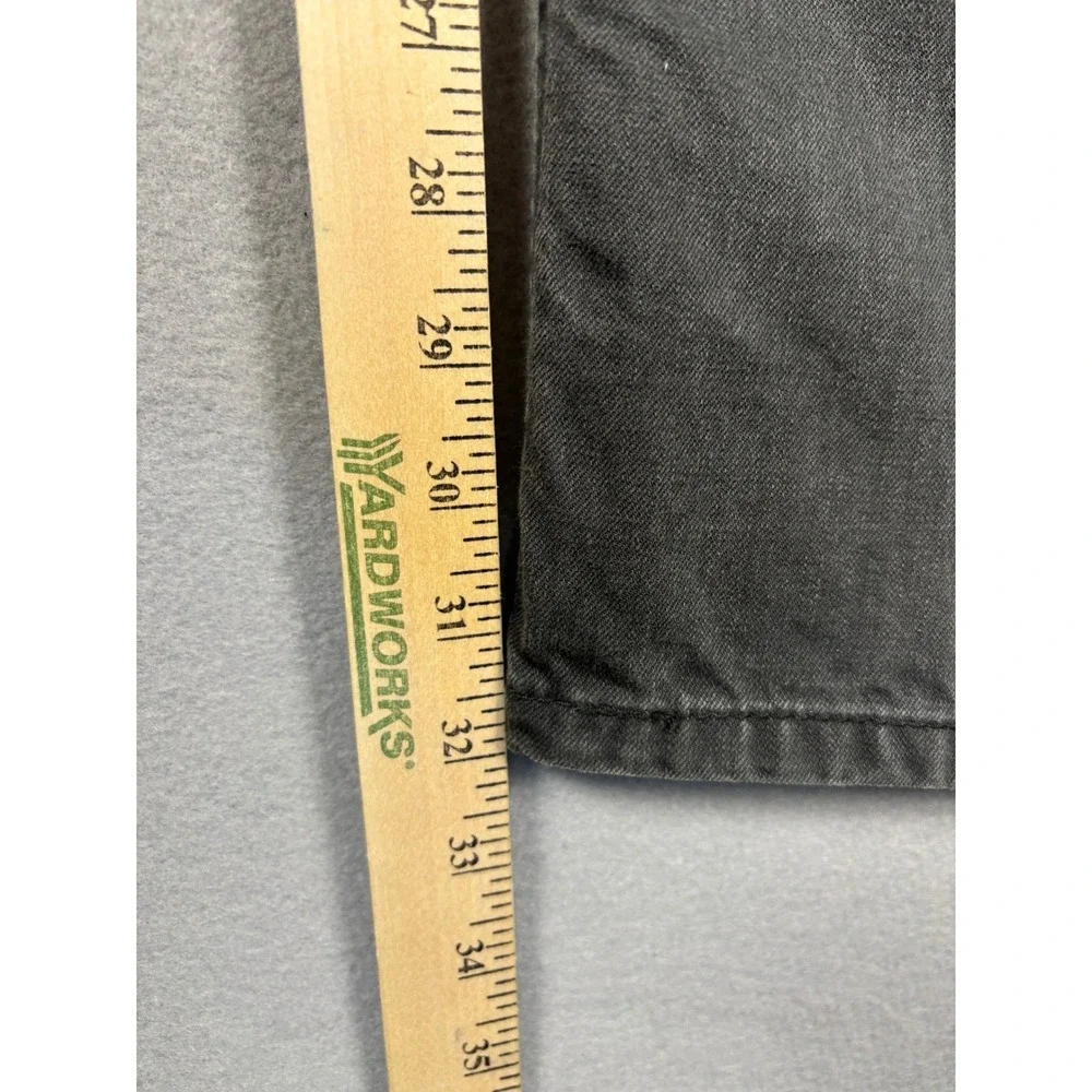 Levis 505 Regular Fit Straight Leg Jeans 32x32 Faded Black Denim